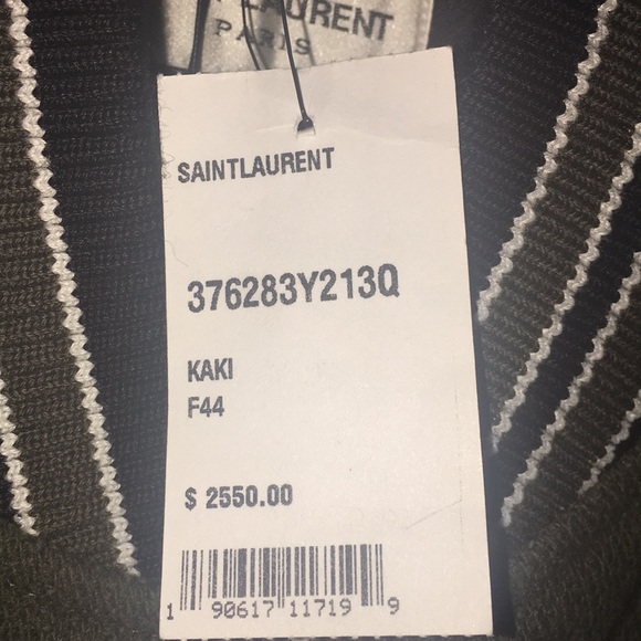 SAINT LAURENT TEDDY VARSITY BOMBER JACKET - Picture 5 of 7